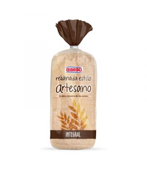 Pan Bimbo Rebanada Estilo Artesano Integral 500 Gr