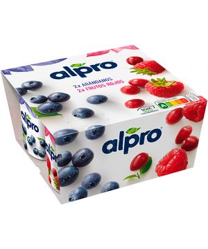 Postre Alpro Soja Arandanos-Frutos Rojos P-4 Unds X 125 Grs