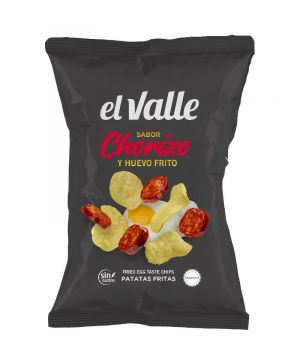 Patatas Fritas El Valle Sabor Chorizo Y Huevo Frito 120 Grs