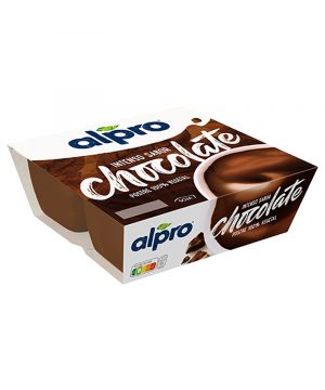 Postre Alpro Soja Chocolate Negro P-4 Unds X 125 Grs