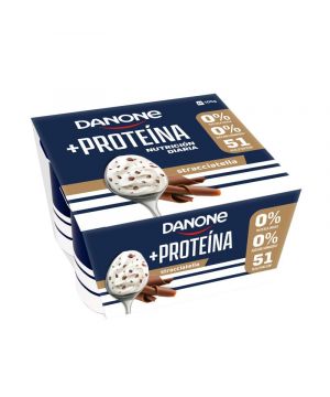 Yogur Danone Proteina Stracciatella Pack 4 Unds.x 105 Grs.