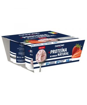Yogur Danone Proteina Fresa Pack 4 Unds.x 100 Grs.