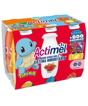 Yogur Danone Actimel Fresa Actikids P-6 X 100Gr
