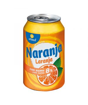 Refresco Alteza Naranja 8% Zumo Lata 33 Cl.