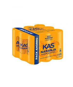 Kas Naranja Lata 33 Cl. Pack 9 Unds