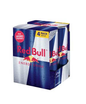 Bebida Energetica Red Bull 250 Ml. Pack 4 Unds