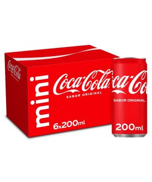 Coca Cola Normal Lata 20 Cl Pack-6 Unds. Carton