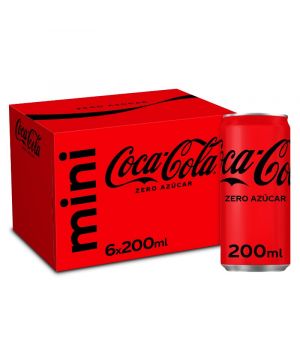 Coca Cola Zero Lata 20 Cl Pack-6 Unds. Carton
