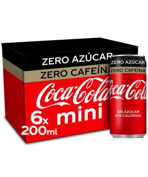 Coca Cola Zero Zero Lata 20 Cl Pack-6 Unds.