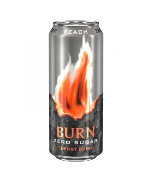 Bebida Energetica Burn Zero Peach 500 Ml.