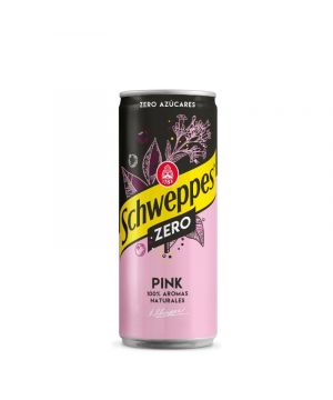 Tonica Schweppes Pink Zero Lata 33 Cl.