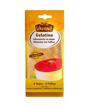 Gelatina Vahine Hojas 17 Grs