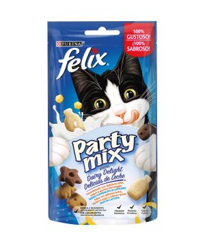 Alimento Felix Party Mix Delicias De Leche 60 Grs.