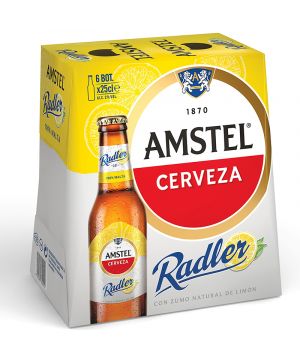 Cerveza Amstel Radler 25 Cl. Pack 6 Unds.