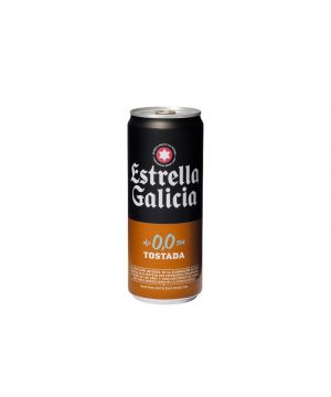 Cerveza Estrella Galicia 0,0% Tostada Lata 33 Cl.