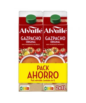 Gazpacho Alvalle Original 1 Litro Pack 2 Unds