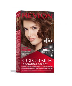 Tinte Revlon Colorsilk Nº 46 Castaño Cobrizo Dorado
