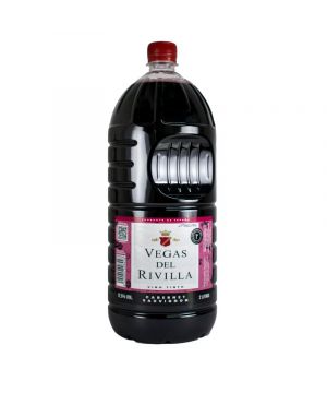 Vino Tinto Vegas Del Rivilla Pet 2 Litros Tapon De Rosca