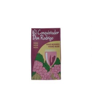 Vino El Conquistador Brik Rosado 1 Litro