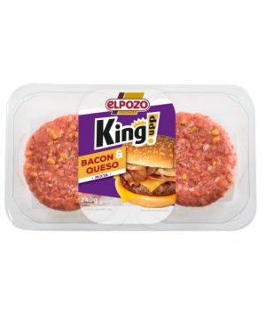 Burguer Elpozo King Cheese & Bacon 240 Grs.