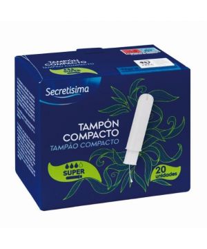 Tampon Secretisima Con Aplicador Compacto Super 20 Unds