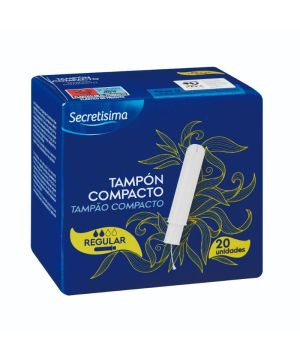 Tampon Secretisima Con Aplicador Compacto Regular 20 Und.