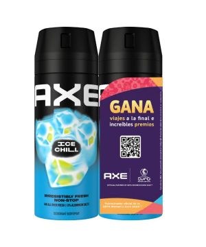 Desodorante Axe Duplo Aerosol Ice Chill 2X150 Ml.