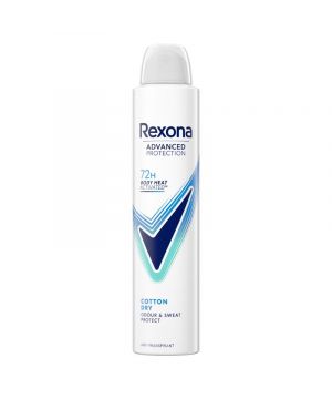 Desodorante Rexona Advanced Protection Cotton Dry 200 Ml.