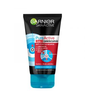 Limpiador Cutis Garnier Pure Active 3 En 1 150 Ml.