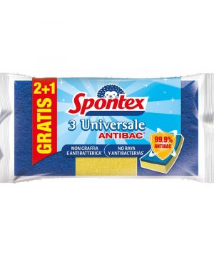 Estropajo Spontex No Raya Con Esponja Pack 2+1 Gratis.