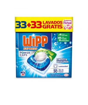 Detergente Wipp Power Caps 33+33 Lavados.