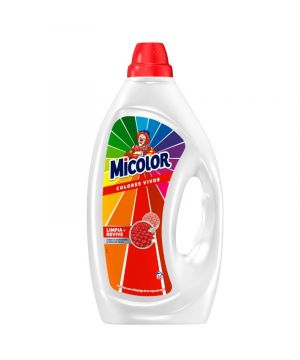 Detergente Micolor Gel Colores Vivos 1,35 Litros 30 Dosis