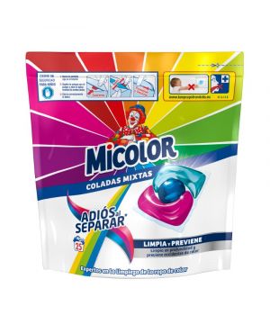 Detergente Micolor Triocaps Adios Al Separar 25 Dosis