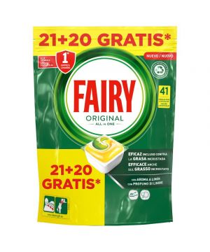 Detergente Fairy Original Todo En 1 21+20 Dosis