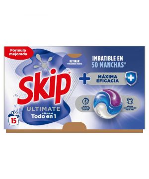 Detergente Skip Ultimate Capsulas Maxima Eficacia 15 Dosis