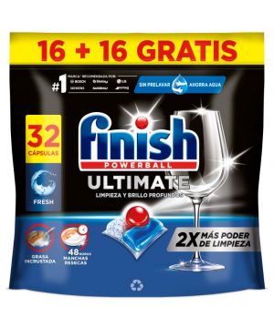 Detergente Finish Quantum Ultimate 16+16 Pastillas