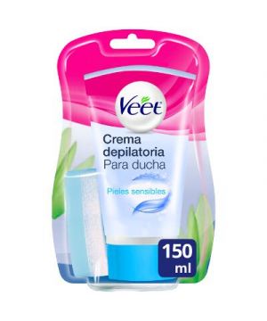 Crema Veet Depilatoria Ducha Piel Sensible 150 Ml.