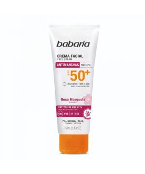 Crema Babaria Facial Antimanchas Rosa Mosqueta Fp-50 75 Ml.