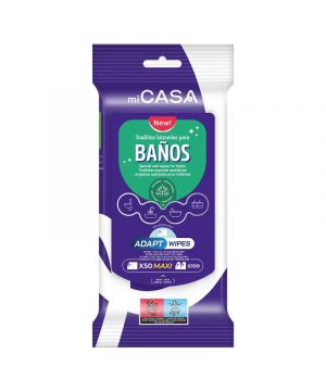 Toallita Baños Mi Casa 50 Und.