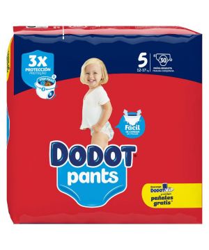 Pañal-Braguita Dodot Pants T-5 (12-17 Kg), 30 Unds