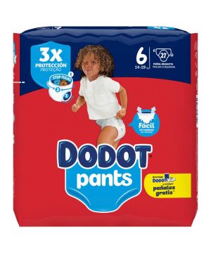 Pañal-Braguita Dodot Pants T-6 (+15 Kg), 27 Unds