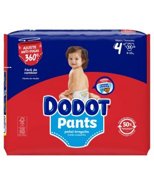 Pañal-Braguita Dodot Pants T-4 (9-15 Kg), 33 Unds