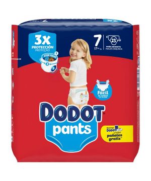 Pañal-Braguita Dodot Pants T-7 (+17 Kg), 23 Unds