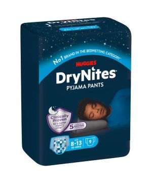 Drynites Niños 8-13 Años Paquete 9 Unds