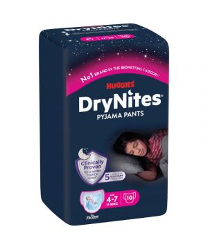 Drynites Niñas 4-7 Años Paquete 10 Unds