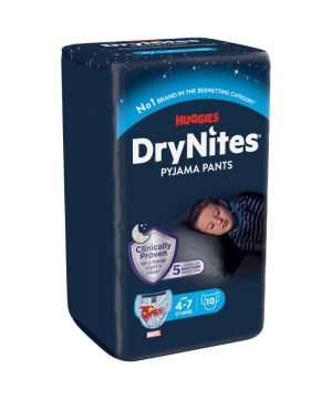 Drynites Niños 4-7 Años Paquete 10 Unds