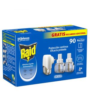 Insec.raid Electrico 1 Aparato + 2 Recambios