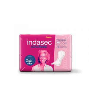 Absorbente Indasec Discreet Micro Plus 16 Unds.