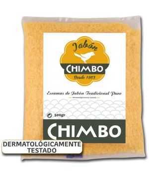 Jabon Chimbo En Escamas Tradicional Puro 500 Grs.