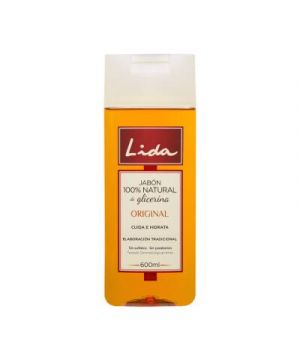 Jabon Glicerina Lida Natural 600 Ml.